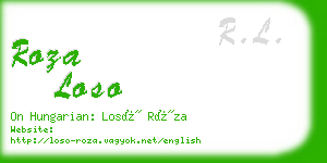 roza loso business card